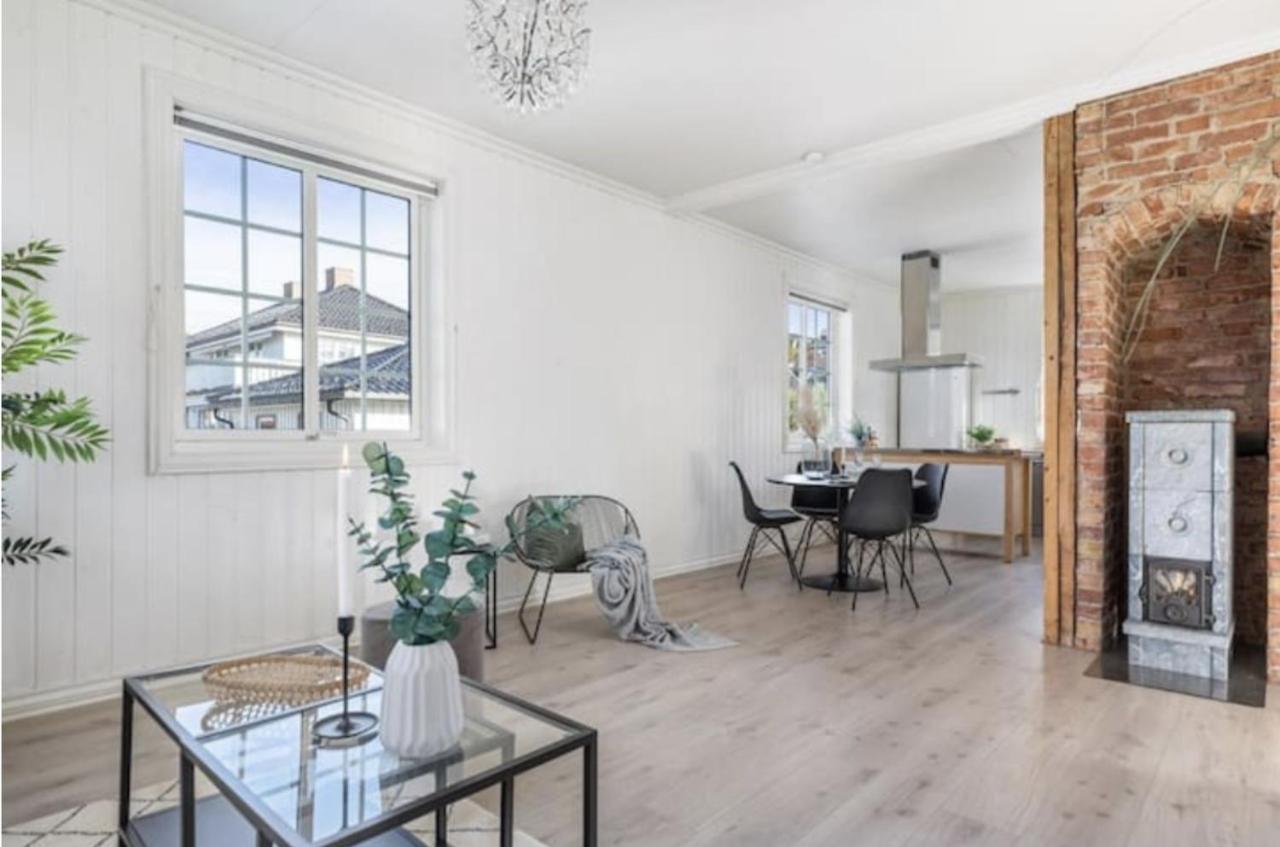 Lys Og Sentral Leilighet Med Terrasse Og Hage Apartment Lillehammer Exterior foto